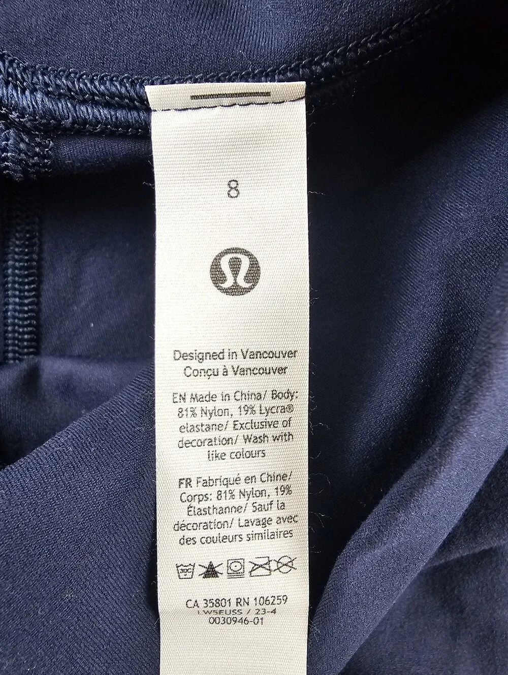 lululemon Align High-Rise Mini-Flare Pant Womens 8 Navy